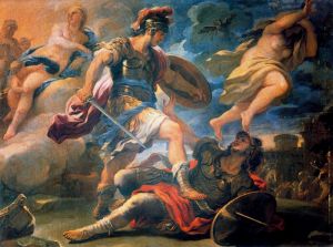 Aeneas and Turnus, by Luca Giordano (17th century)