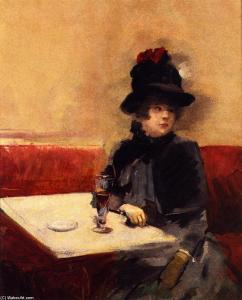 Jean-Louis Forain, "Woman in a Cafe" (1885)