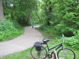 bicycle mine on trail