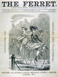 Victorian The Ferrett women bicycling