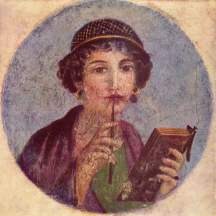 Roman woman writing
