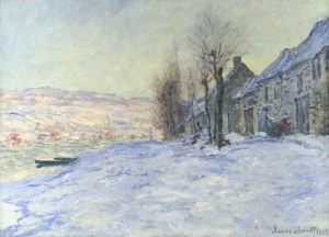 Monet's Lavacourt under Snow