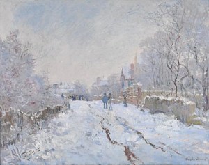 Monet's Snow Scene at Argenteuill