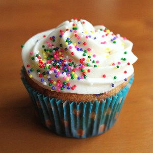 An ordinary cupcake.