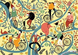 "Spokes and Leaves Full" by Mia Nilsson  
