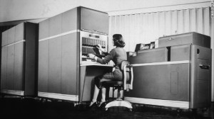Can you imagine blogging on this?  A desktop computer, 1955.