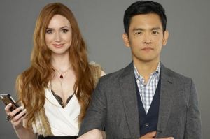 Karen Gillan and John Cho in "Selfie"