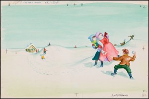 One of Garth Williams' illustrations for Laura Ingalls Wilder's "The Long Winter'