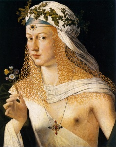 "Flora" (sitter thought to be Lucrezia Borgia) by Bartolomeo Veneeto