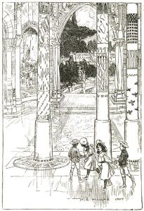 Frontispiece  by H. r. Millar to E. Nesbit's "The Enchanted Castle"