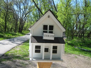 Little Free Library on the bicycle trail