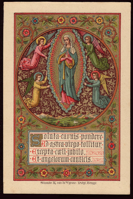 Did you collect holy cards? The Feast of the Assumpiton.