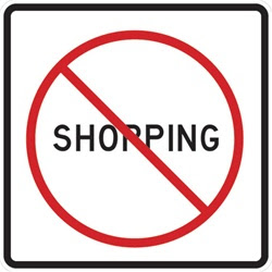 no shopping
