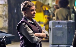 Carrie Fisher as General Leia Organa in "Star Wars: The Force Awakens"