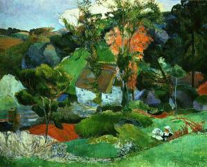 A landscape by Gauguin.