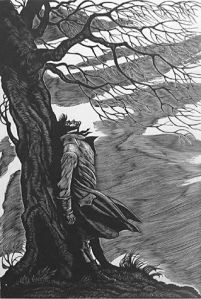 Fritz Eichenberg's illustration of Heathcliff.