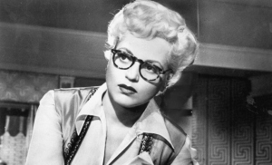 Judy Holliday in "Born Yesterday" needs serious glasses!