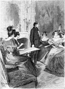 An illustration from Modeste Mignon