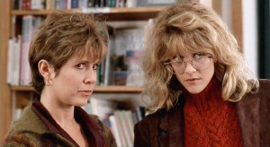 Carrie Fisher and Meg Ryan in "When Harry Met Sally"