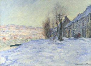 "Lavacourt under Snow," Claude Monet